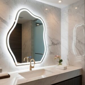 Espejo Lira 80 X 60 Luz Led 3 Tonos Baño Antiempañante